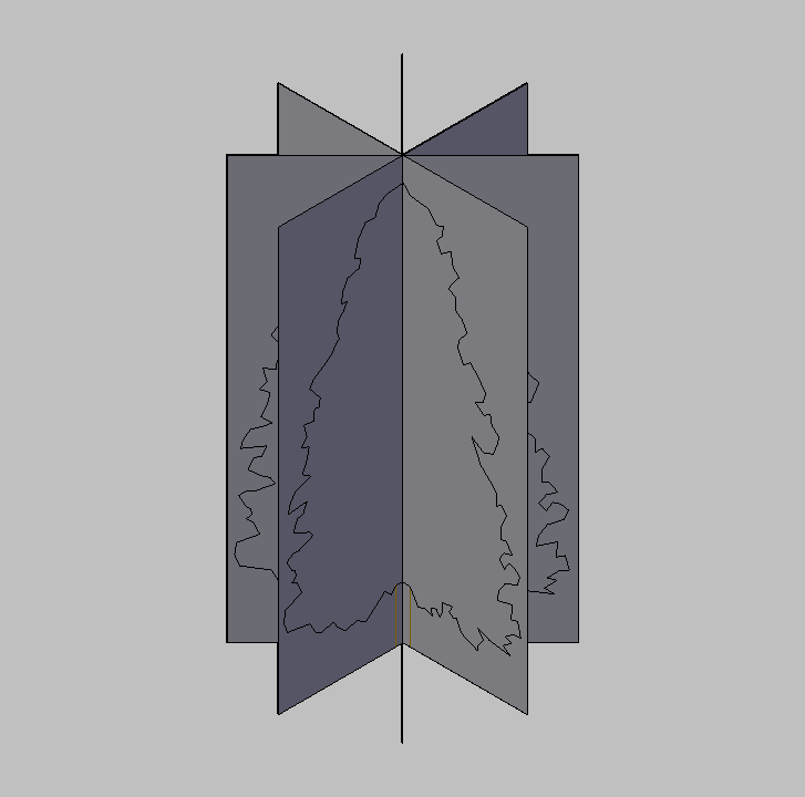 Bloque Autocad Vista de Árbol 33 en 3D